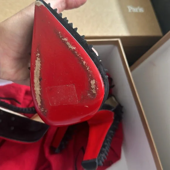 Spiked Louboutin heels sz 38 - Picture 14 of 14
